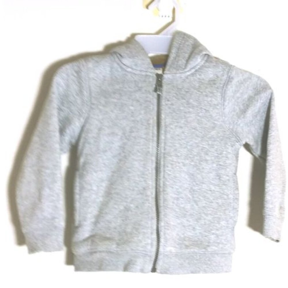 CARTERS GRAY FULL ZIP KIDS HOODIE